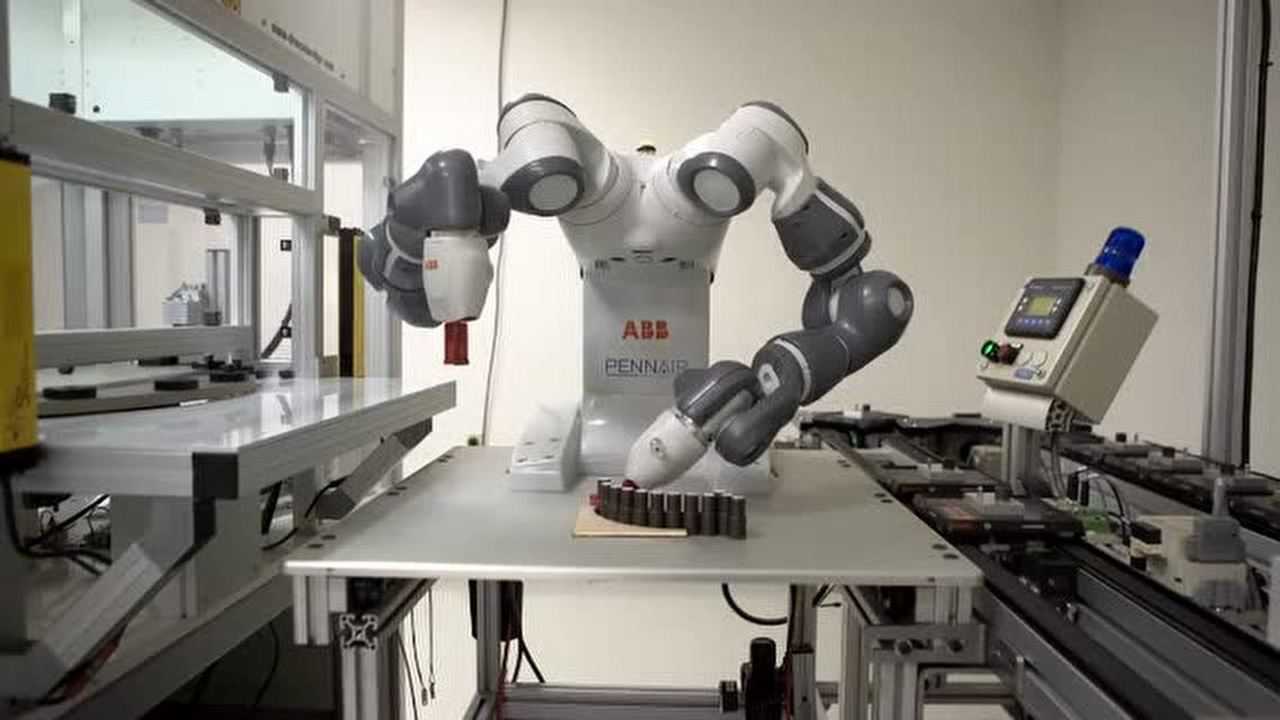 abb yumi机器人机械臂双臂协作ros机器人移动抓取机器人