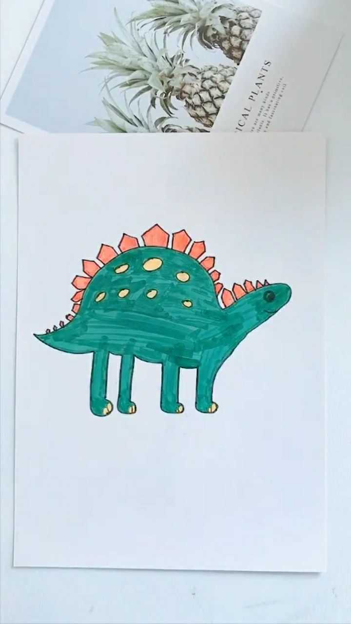 手掌画恐龙超简单