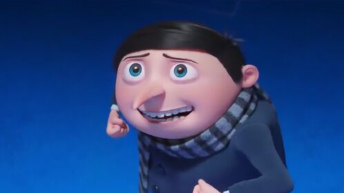 格鲁第一次面试坏蛋,紧张的一直拽衣服,还真是没见过他这么可爱呢!