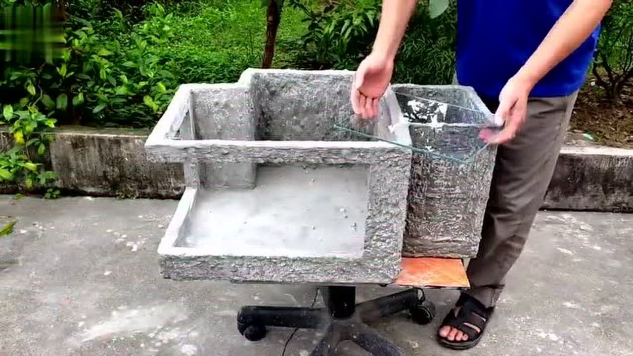 用两个泡沫盒手把手教您纯手工diy制作个性创意鱼缸