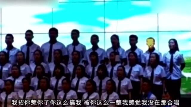 灯光师,我跟你有仇啊,这大合唱一句没唱,就跟这变脸了~