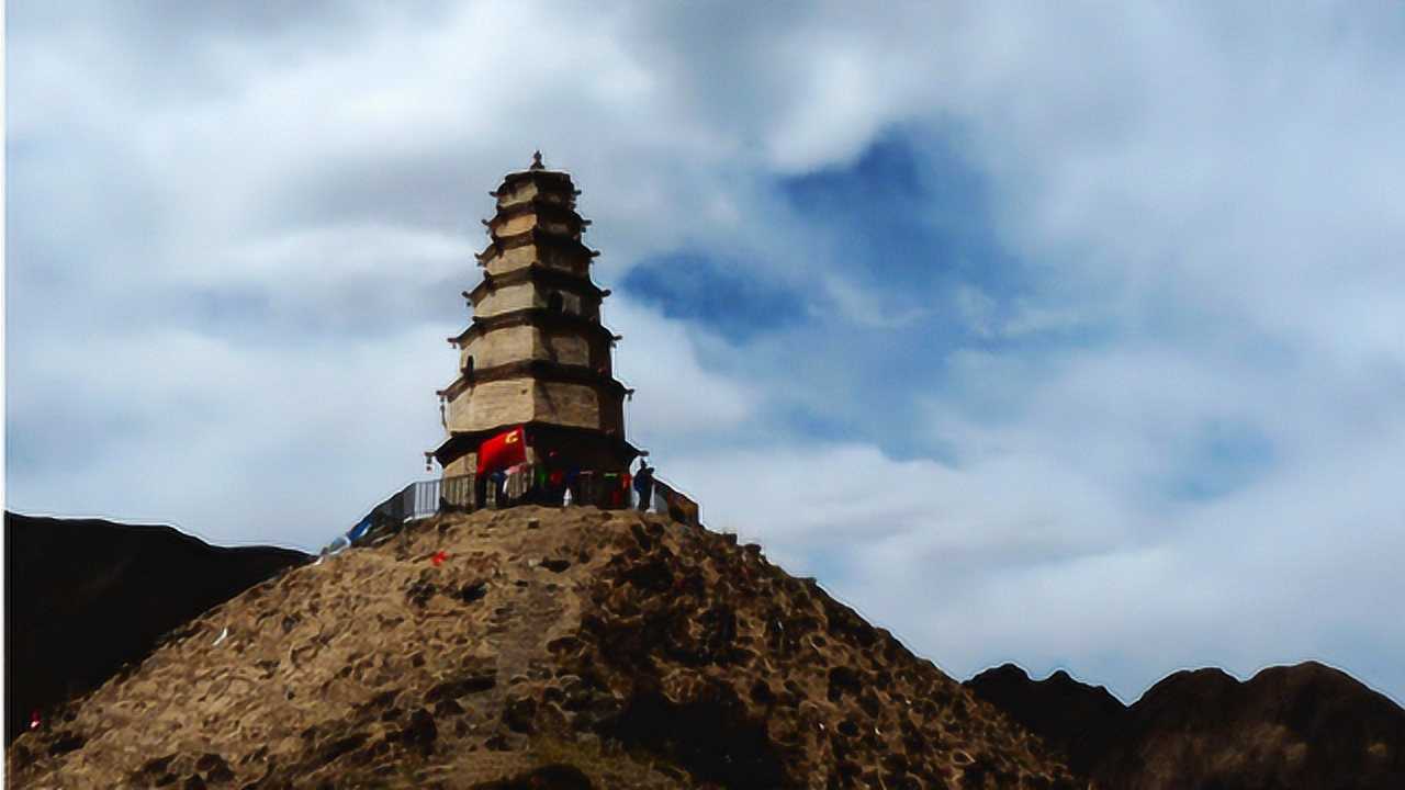 无人机航拍——凉州莲花山金顶宝塔