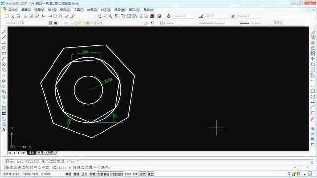 CAD从零基础到精通:如何正确绘制CAD里的“螺母”?一起画起来吧