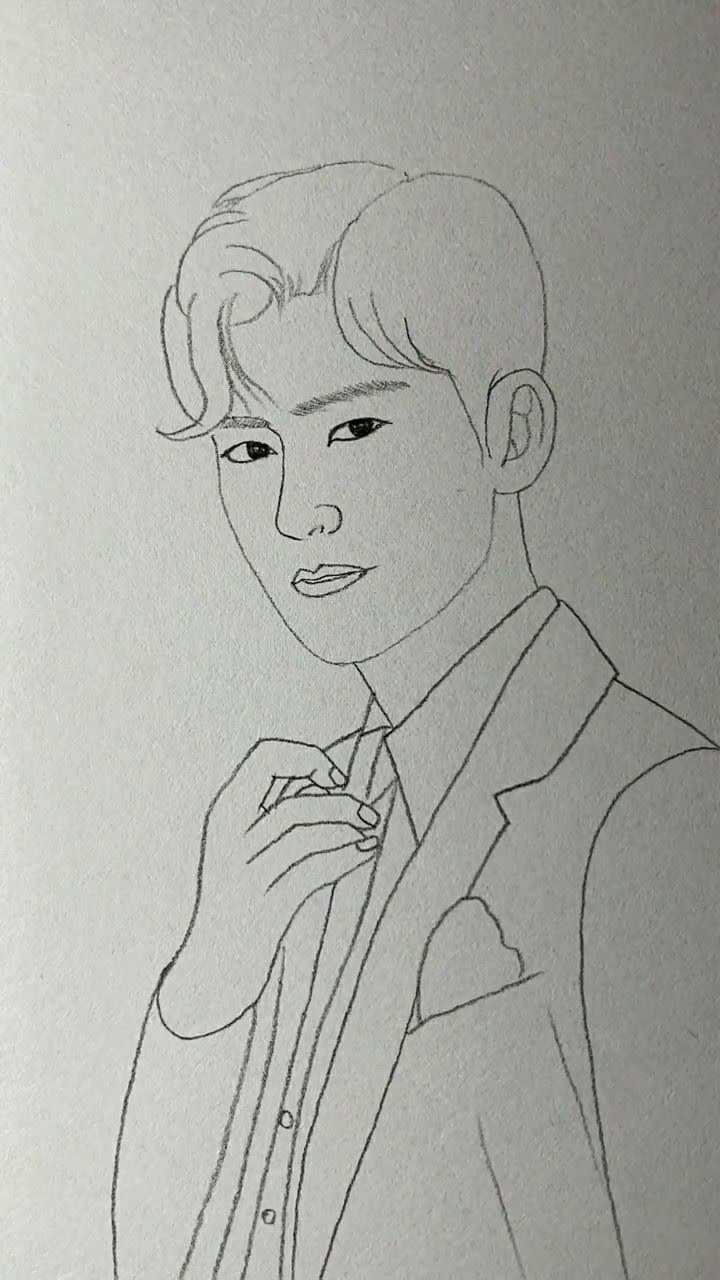 这样画的帅哥真是太酷了简单易学一看就会