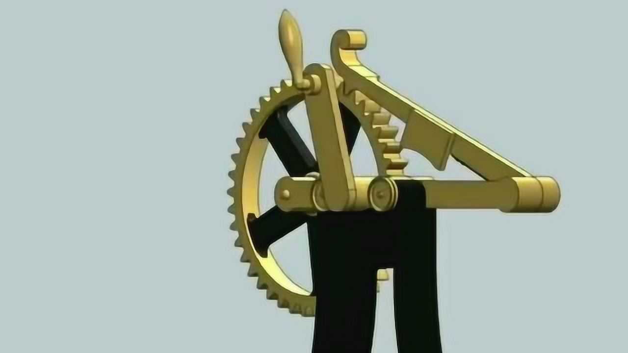 杠杆齿轮运行的原理,3d动画演示整个过程,其中的原理太深奥了!
