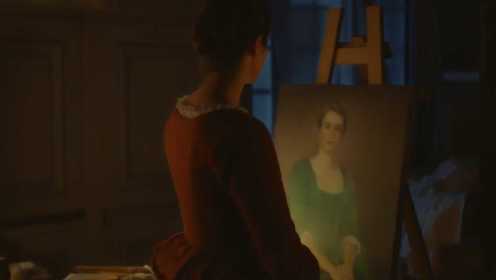 燃烧女子的肖像-8：女主帮爱洛伊斯完成了肖像绘画，还把之前那幅画点燃了