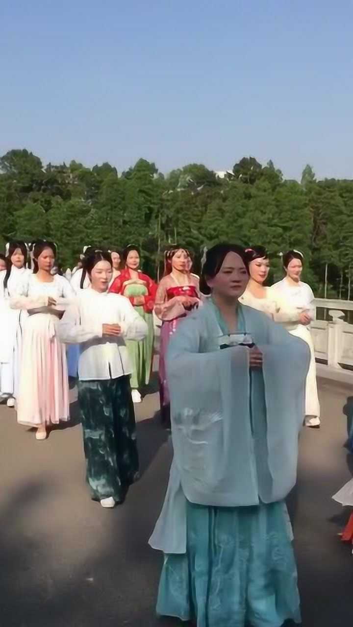 汉服小姐姐的各种走路姿势,真是千姿百态啊,太真实了!