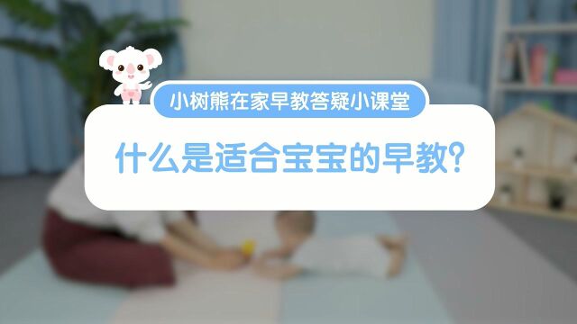 什么才是适合宝宝的早教?关键看这3点