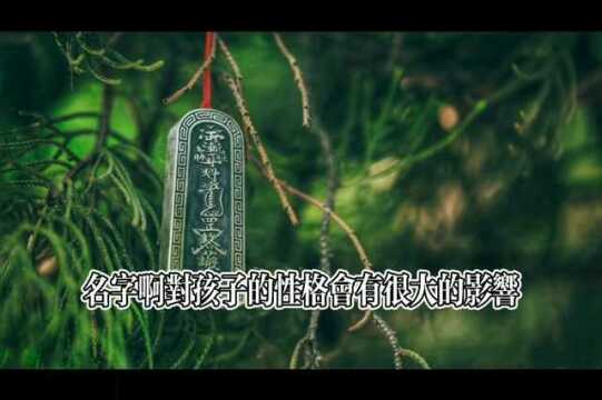 名字对孩子的性格有很大影响,俗话说人如其名就是这个道理