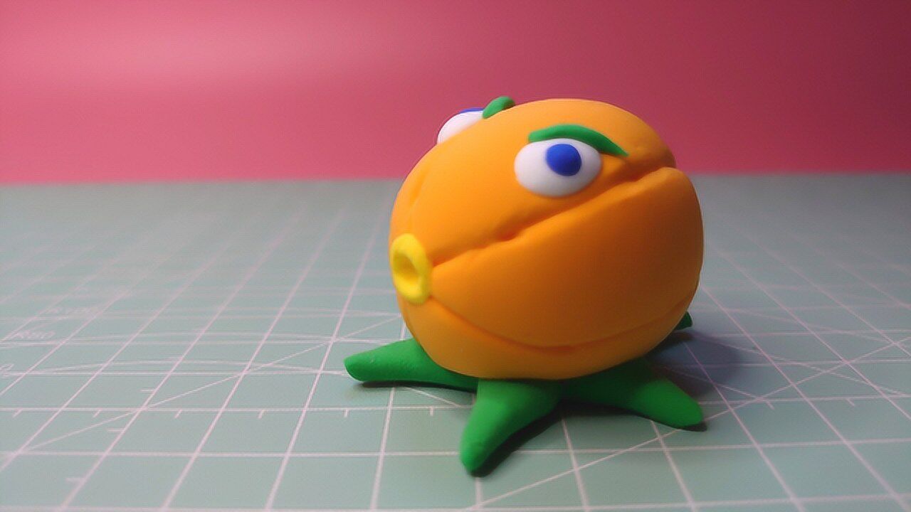 植物大战僵尸2:充能柚子超轻黏土手工艺