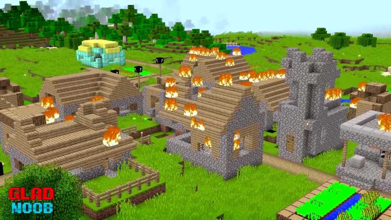 Minecraft动画：菜鸟的彩虹丧尸_腾讯视频
