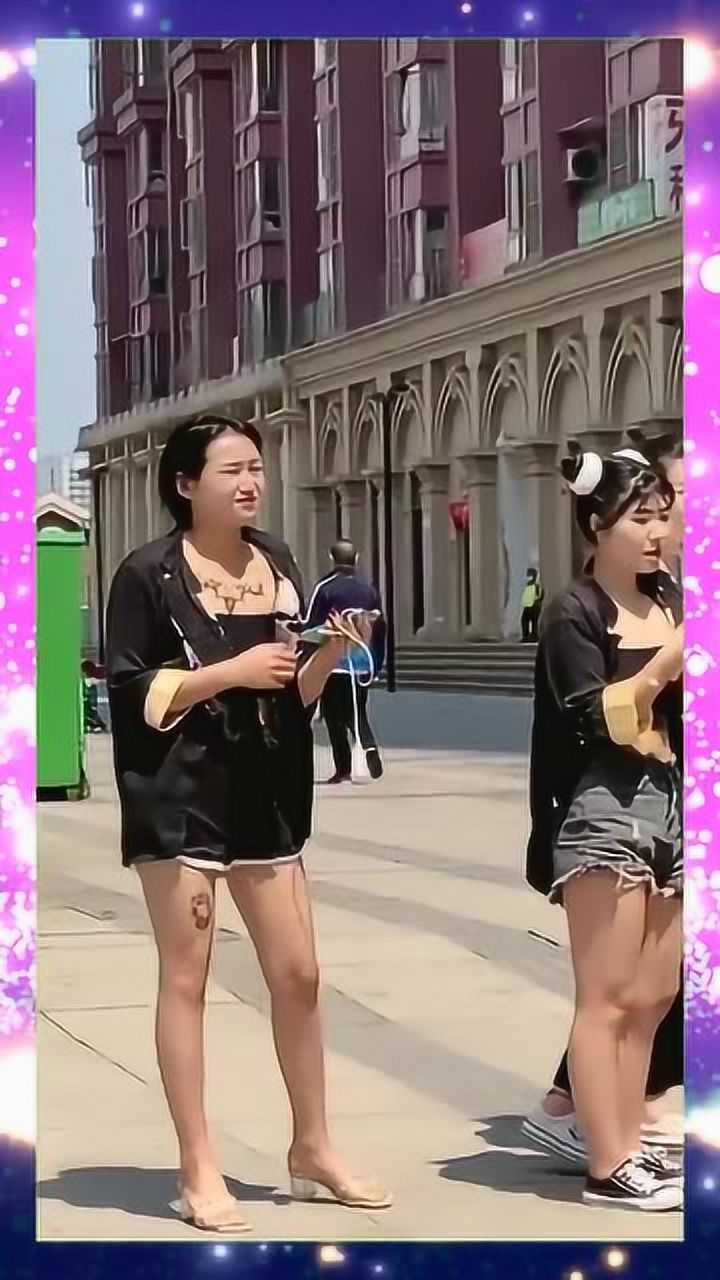 原镜头里的精神小妹,全部被打回原形,突然发现自己还挺瘦!