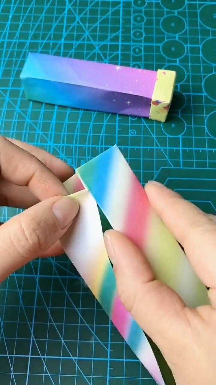 原来可爱的铅笔盒是这样折的简单易学又实用