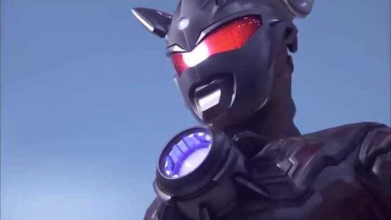 黑暗赛罗奥特曼胸前的炮台威力好大居然打碎空间了