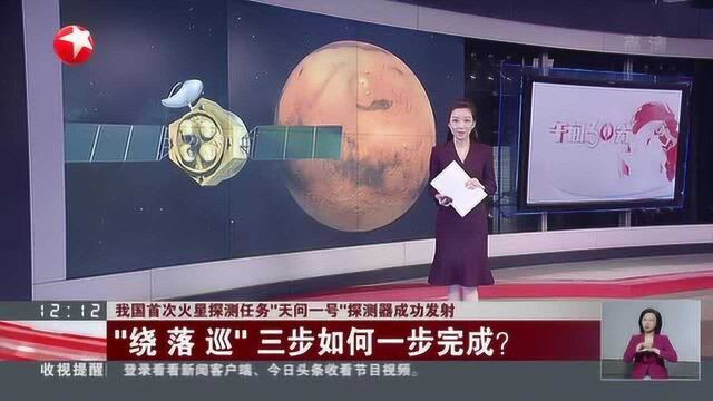 我国首次火星探测任务“天问一号”探测器成功发射:“绕 落 巡”三步如何一步完成?