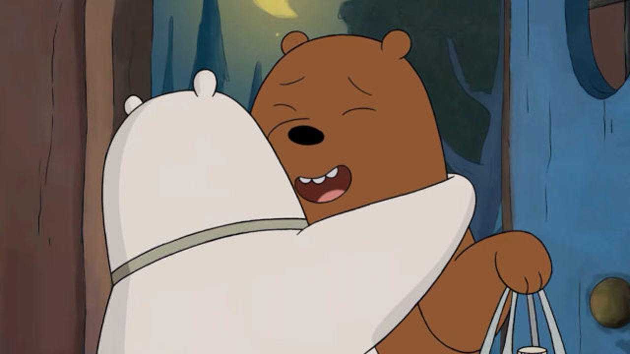 咱们裸熊熊猫和白熊真暖心安慰难过的棕熊