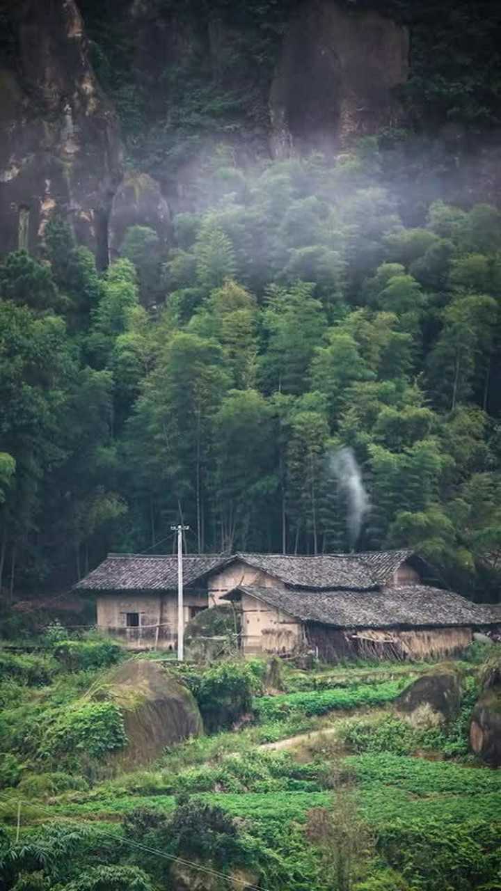 炊烟袅袅,小时候家乡的样子