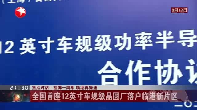 挂牌一周年 临港再提速:全国首座12英寸车规级晶圆厂落户临港新片区