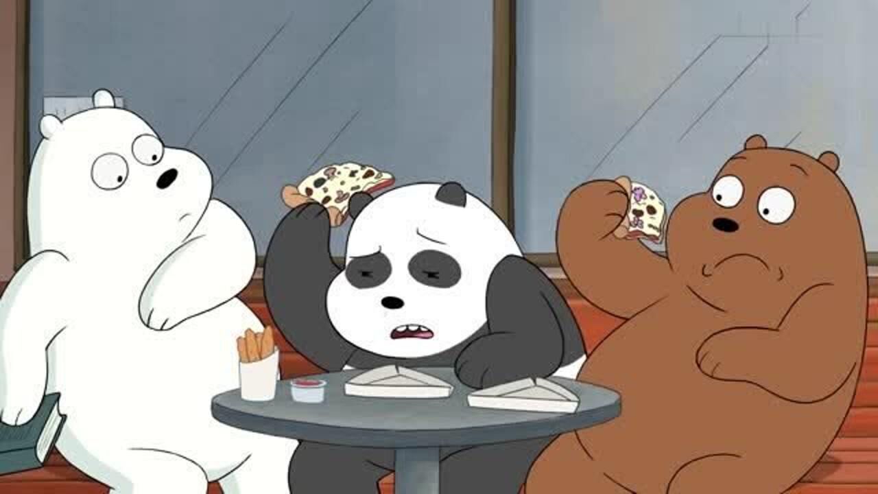 咱们裸熊:可爱的胖达!连白熊都脸红了!_腾讯视频