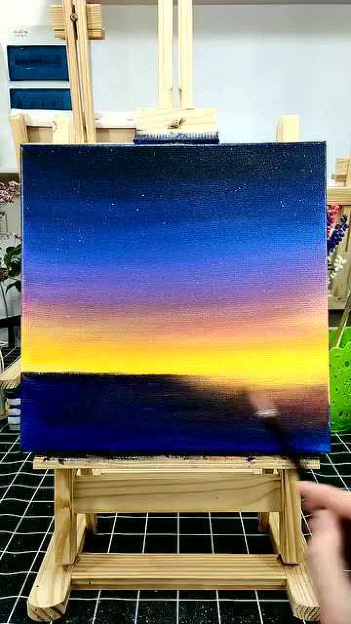 画画教程星空图的画法其实很简单
