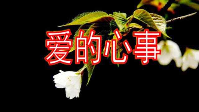 有一种爱叫默默的爱,一曲《爱的心事》让距离产生美!