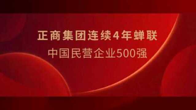 正商集团连续4年蝉联中国民营企业500强