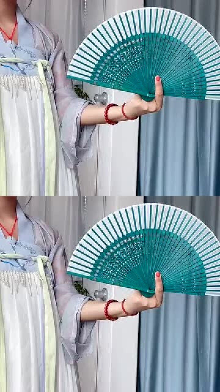 巩俐转扇教程慢动作学会了做一个帅气的汉服女孩吧