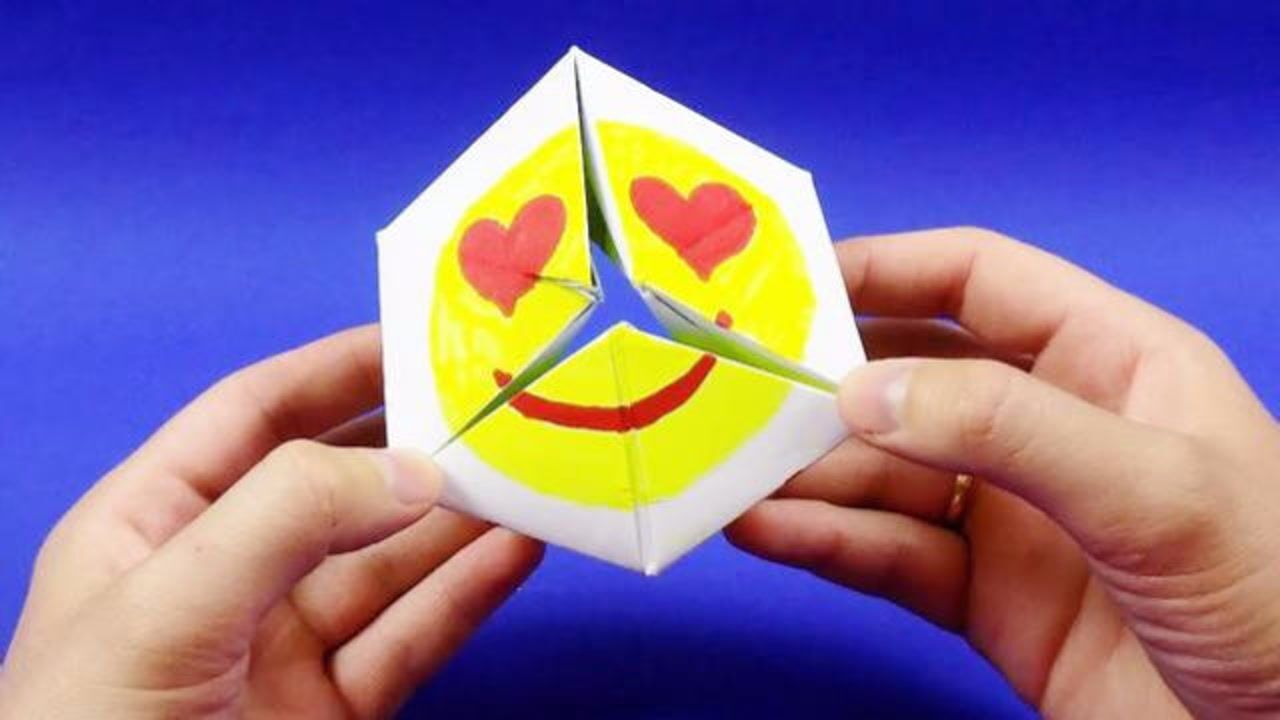 非常好玩的无限翻转折纸两张纸就能做出来手工折纸视频教程