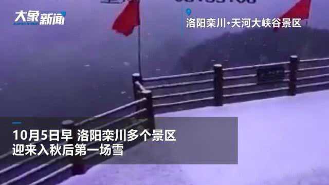 洛阳栾川下雪了