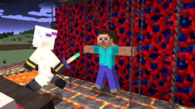 Minecraft动画:HIM VS 巨型香蕉人