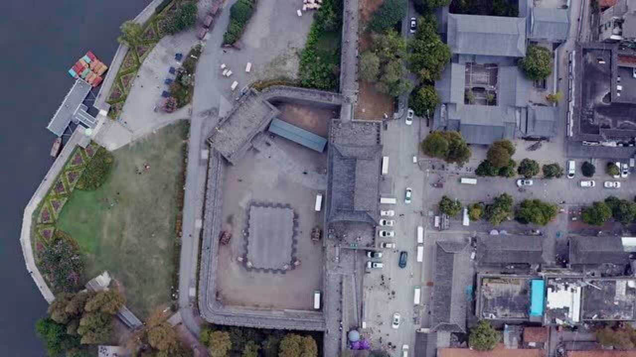 从空中看古城是什么感受荆州卫星云图