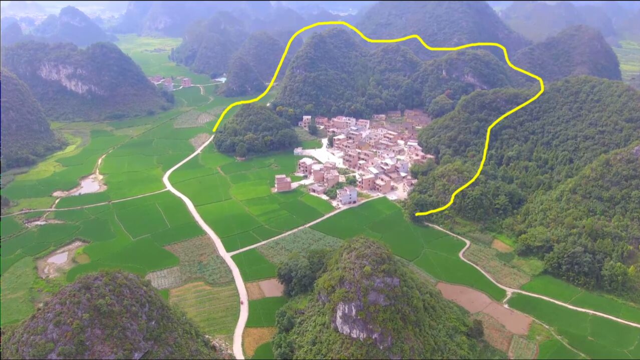 这个小村庄三面环山,世外桃源,风水宝地!