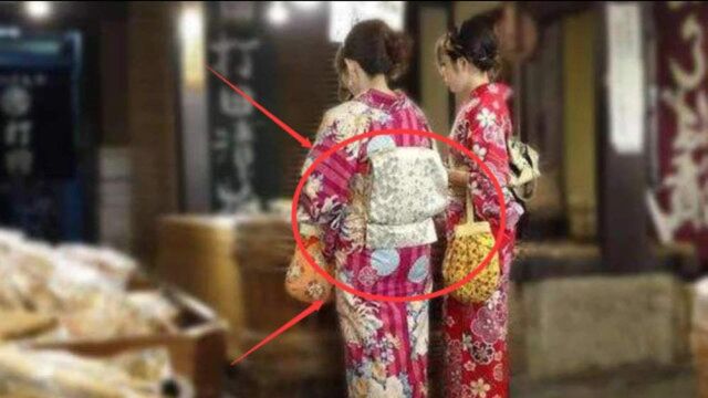 日本女人和服背后的“小枕头”,到底是用来干嘛的?真相让人脸红!