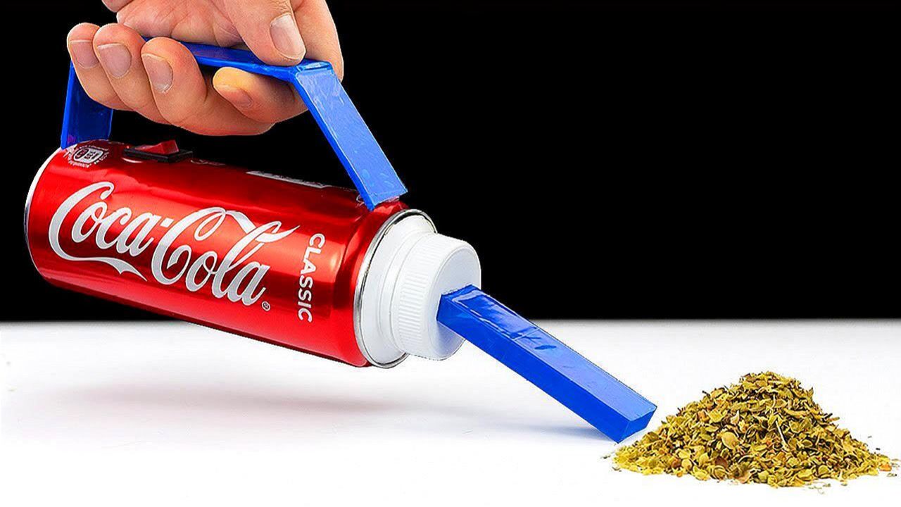 牛人变废为宝用废弃易拉罐制作吸尘器成品环保又实用