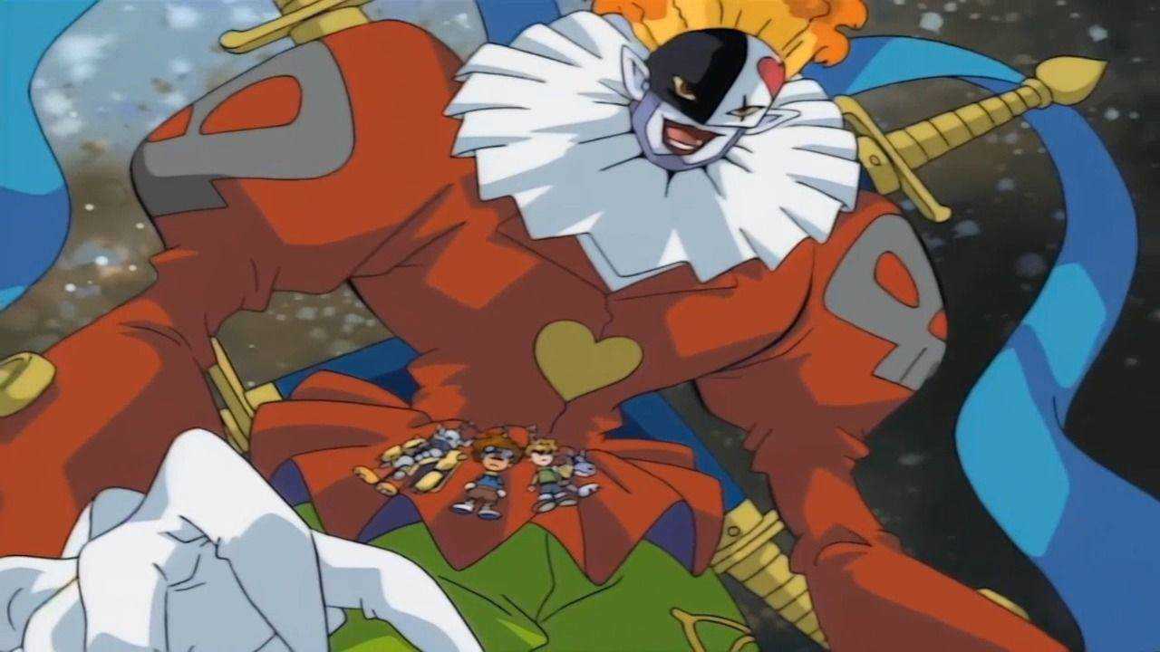 数码宝贝:小丑皇实力过于强劲,孩子们疯狂逃窜!