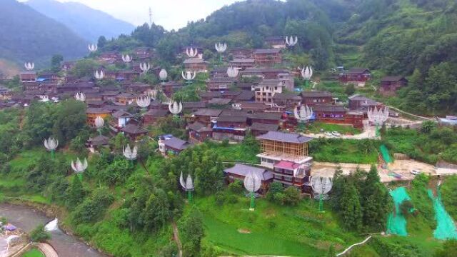 贵州雷山苗寨,依山而建,世外桃源的风水宝地