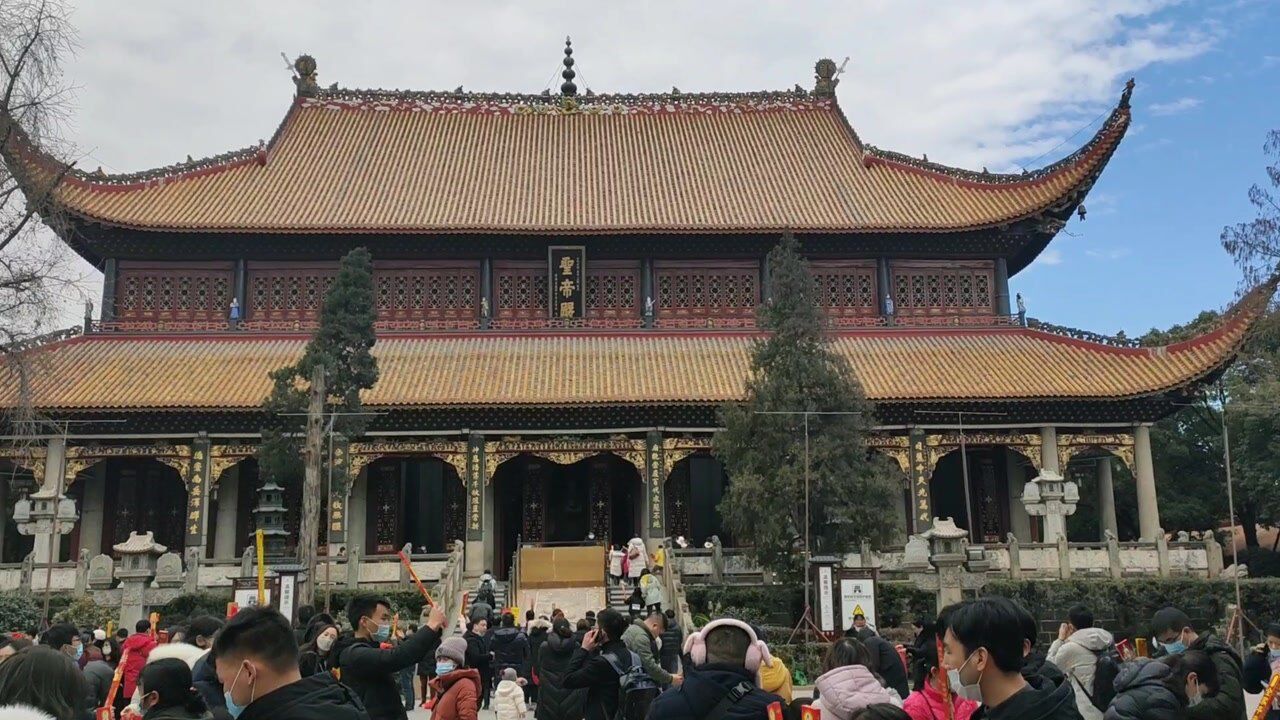 南岳衡山,圣帝庙,火神祝融道场,儒释道三教并存的寺庙