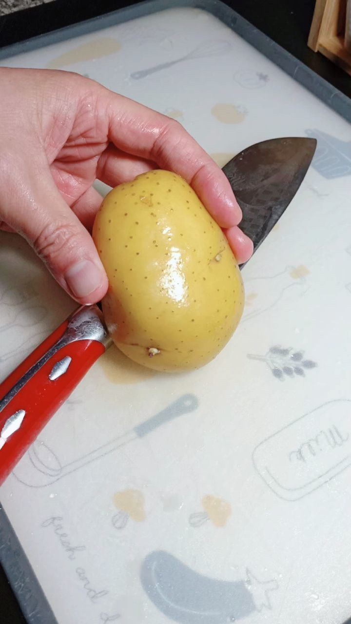 拉花土豆切法图解图片