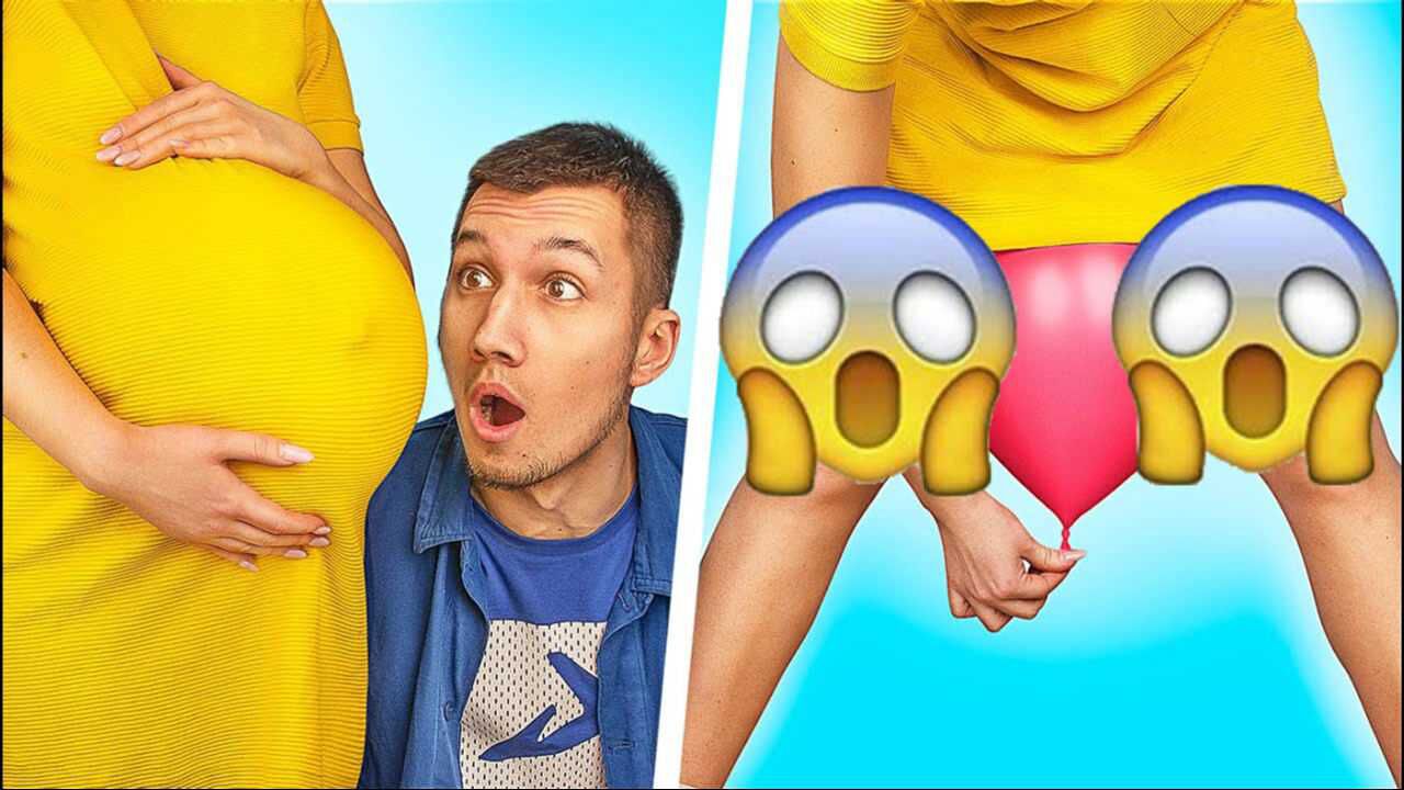 突然变成孕妇是啥感觉?美女发起怀孕挑战,全程爆笑连连_腾讯视频