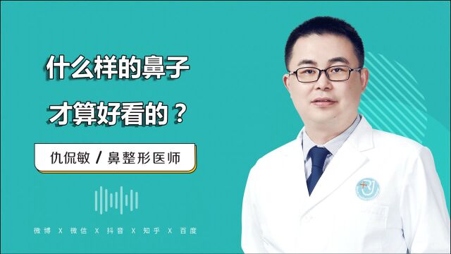 什么样的鼻子才算好看的?