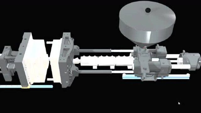 3D动画剖视展示注塑机的工作原理,原来只要4步,网友:收藏了