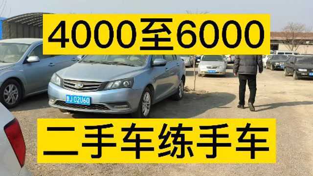 4000到6000一辆练手车,二手车市场淘车,朋友买辆练手车看看车型车