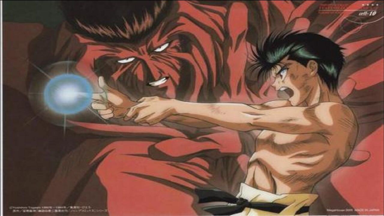 浦饭幽助超大灵丸对战120%完全形态下的户愚吕弟_腾讯视频