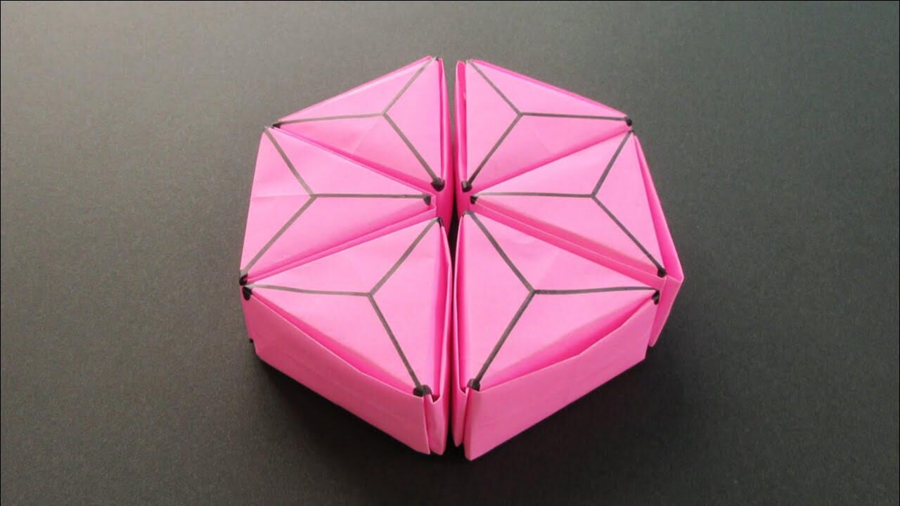 适合38女生节的折纸礼物三角盲盒在里面放上小玩意送给女生吧