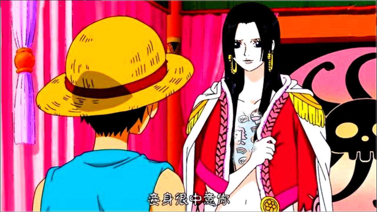 海贼王:路飞用一场战斗俘获女帝芳心,之后的汉库克眼里只有他!