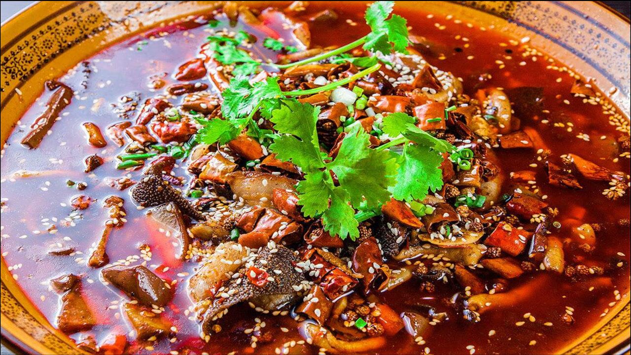 川味特色江湖菜毛血旺的家常做法麻辣鲜香一大碗还不够吃