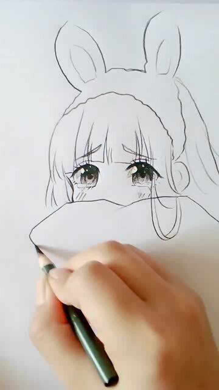 教你画简单萌萌的动漫女生