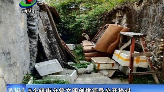 5个镇街分管文明创建领导公开检讨