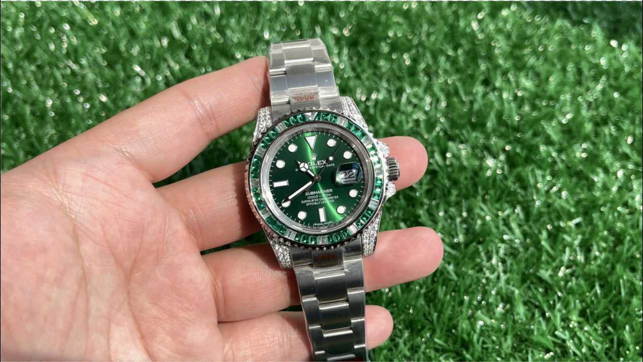 劳力士绿水鬼后镶真钻改装绿幽灵