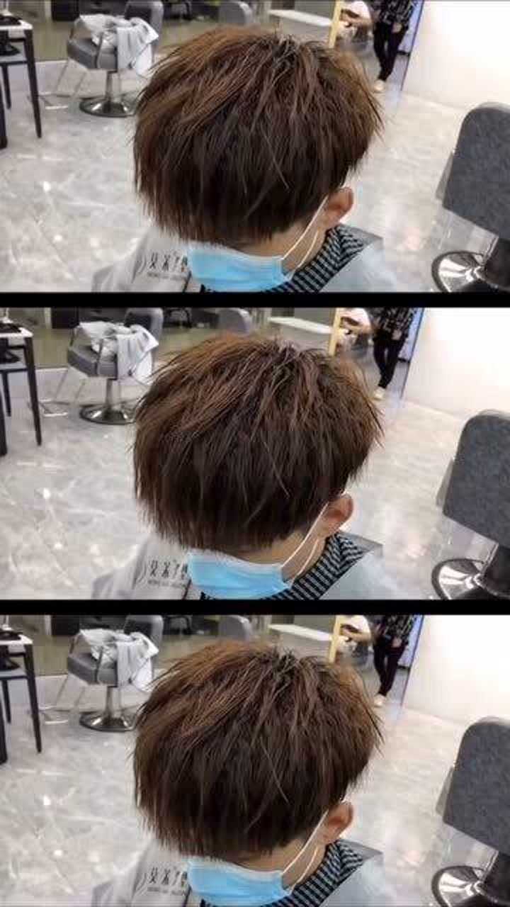 男士发型 烟花摩根烫暖男碎盖系列